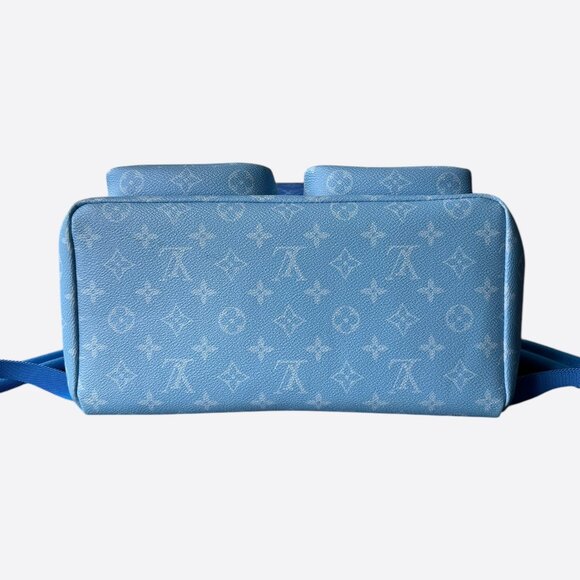 Louis Vuitton Blue & White Cloud Monogram Backpack - Picture 5 of 6